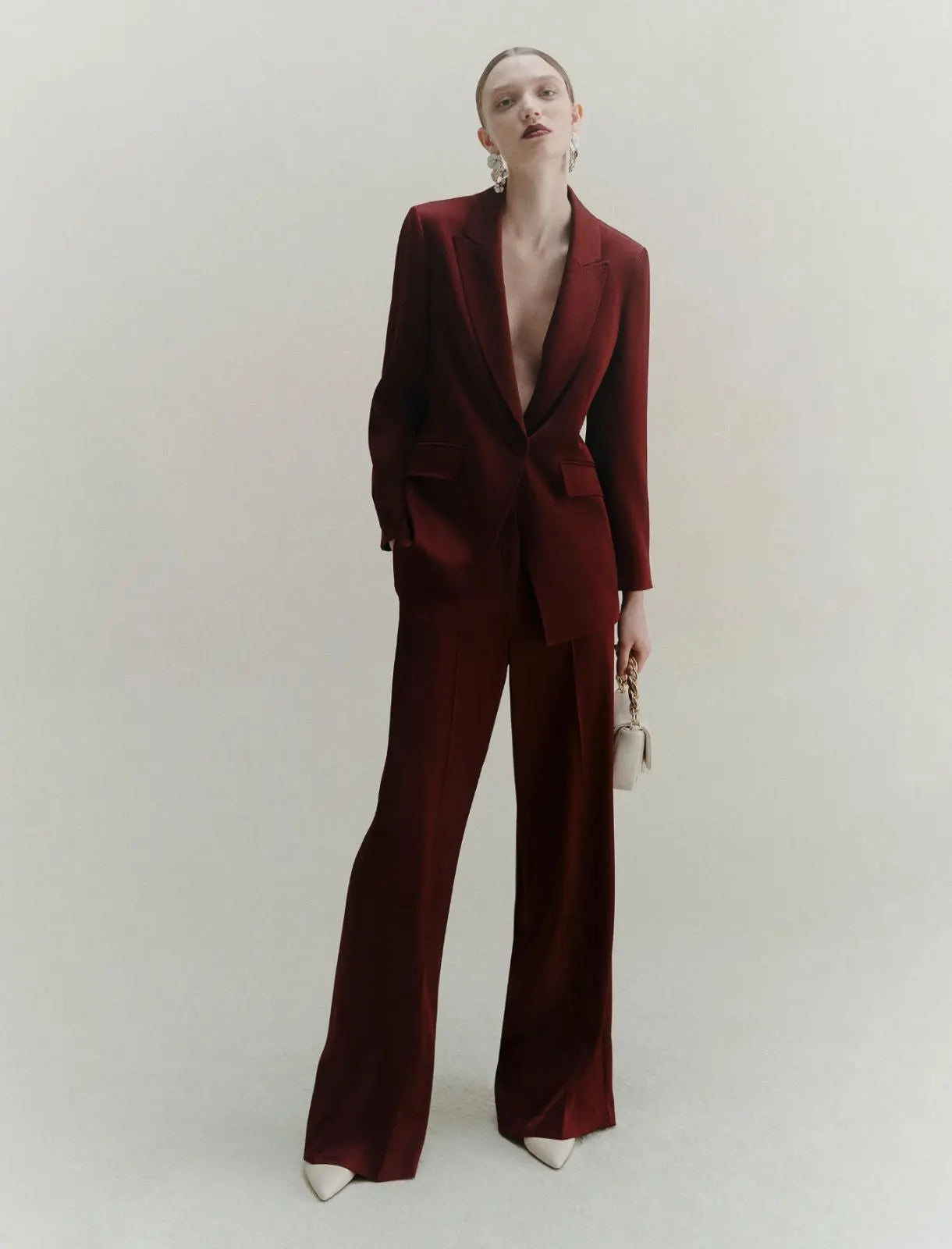 Marella Giacca in satin bordeaux Cognac AI25 Marella