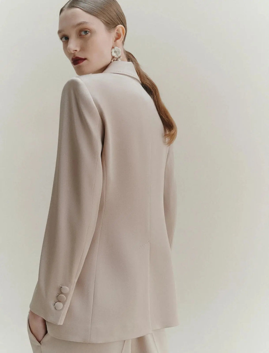 Marella Giacca in satin naturale Cognac AI25 Marella