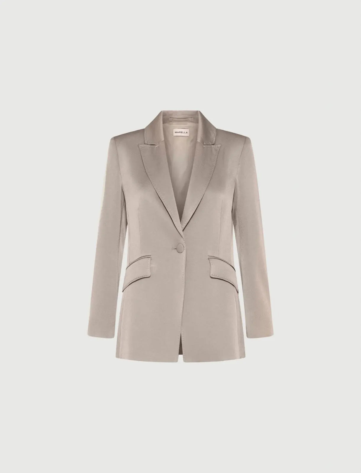 Marella Giacca in satin naturale Cognac AI25 Marella