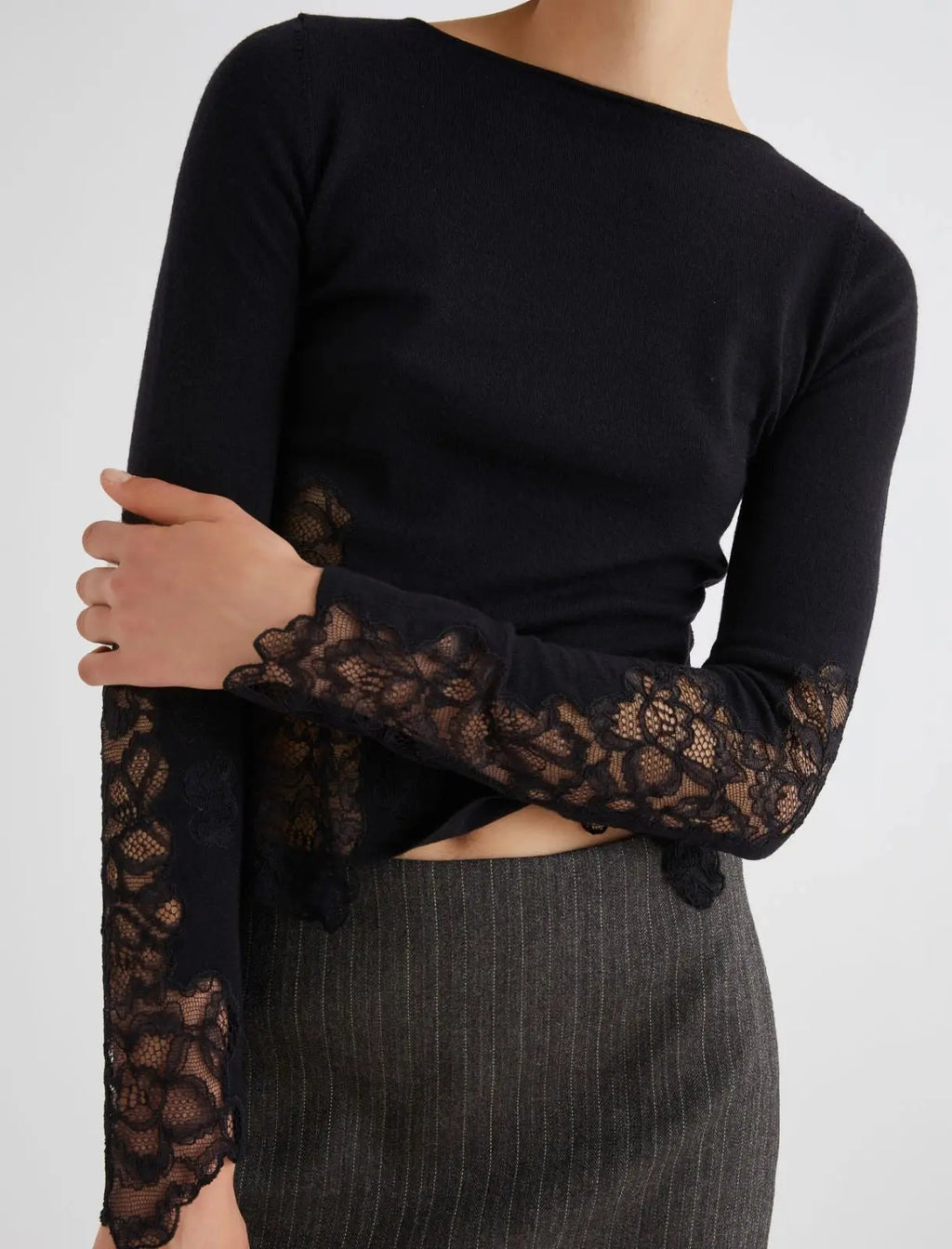 Marella Maglia aderente con pizzo Torso AI25 Marella