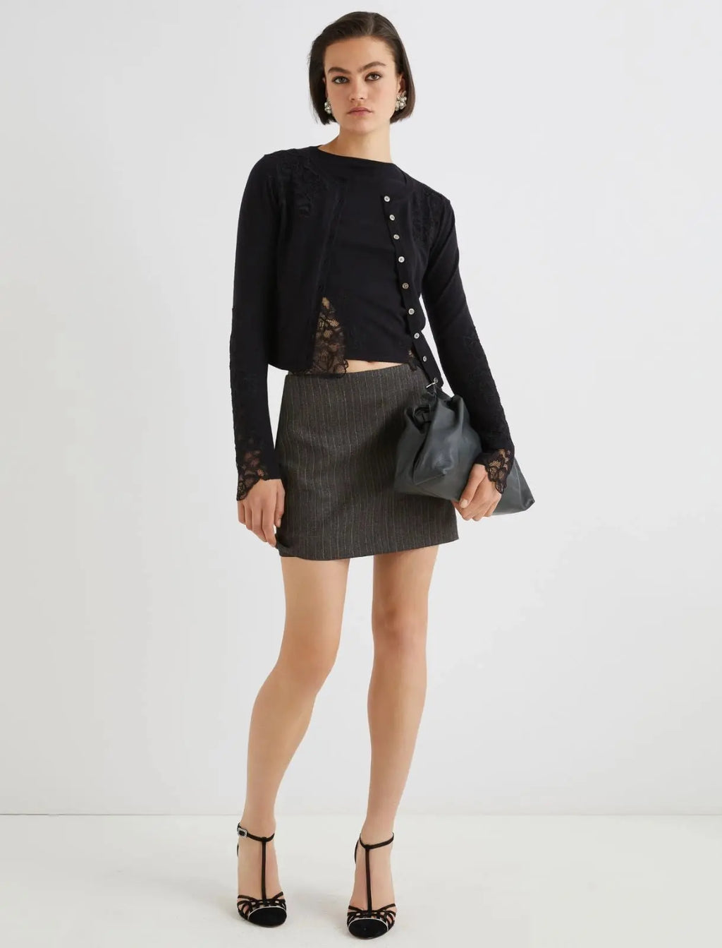 Marella Maglia aderente con pizzo Torso AI25 Marella