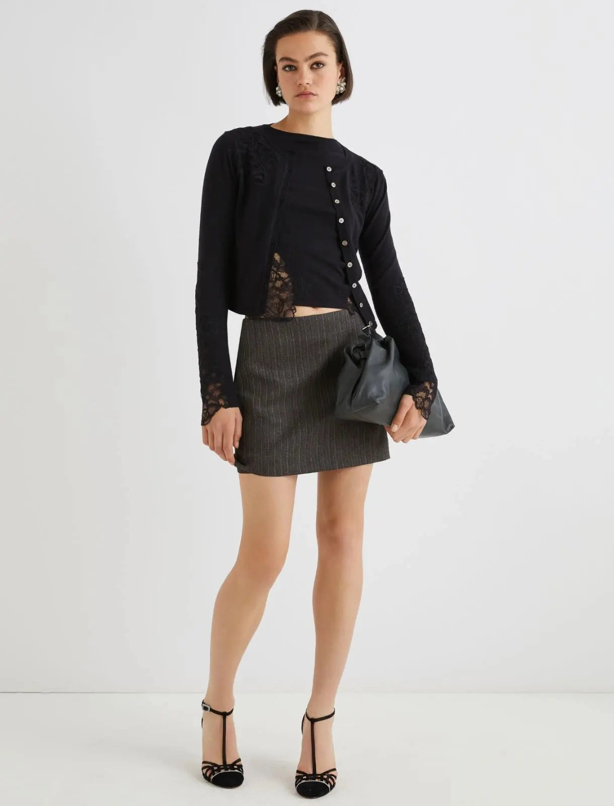 Marella Maglia aderente con pizzo Torso AI25 Marella