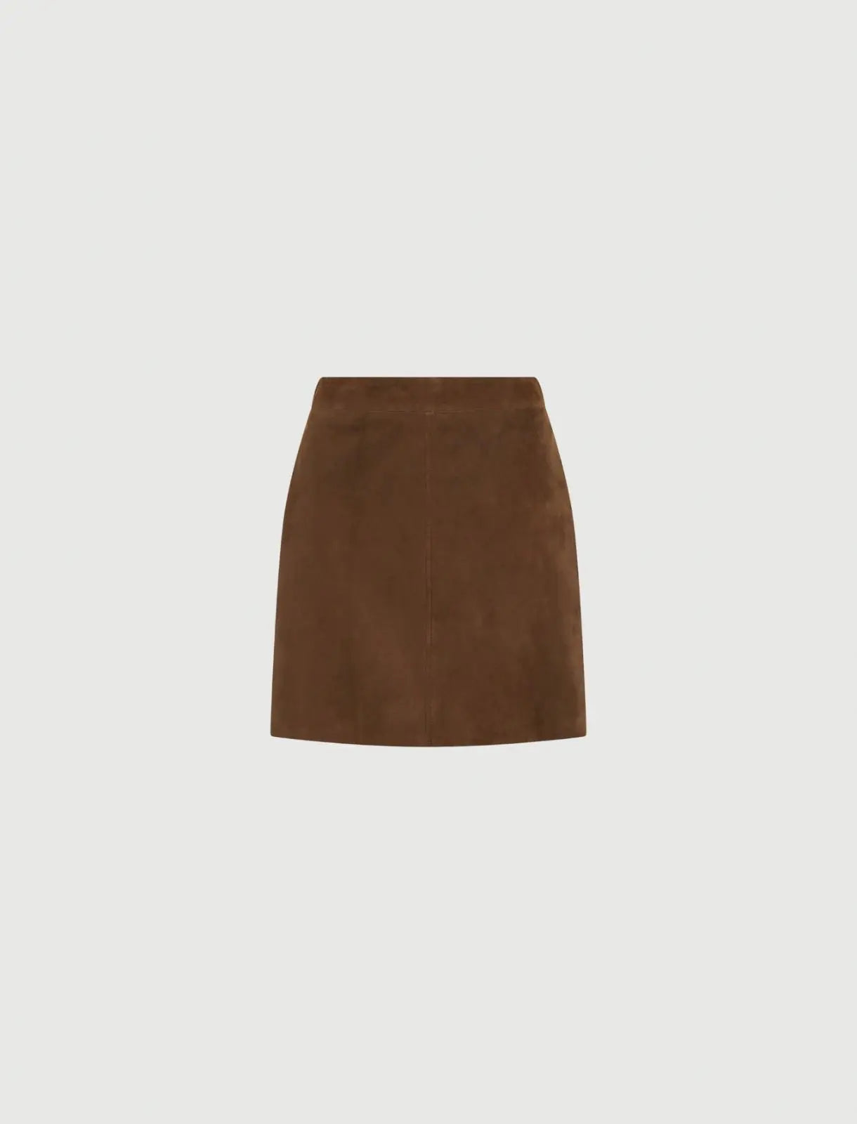 Marella Mini gonna in suede marrone Rise AI25 Marella