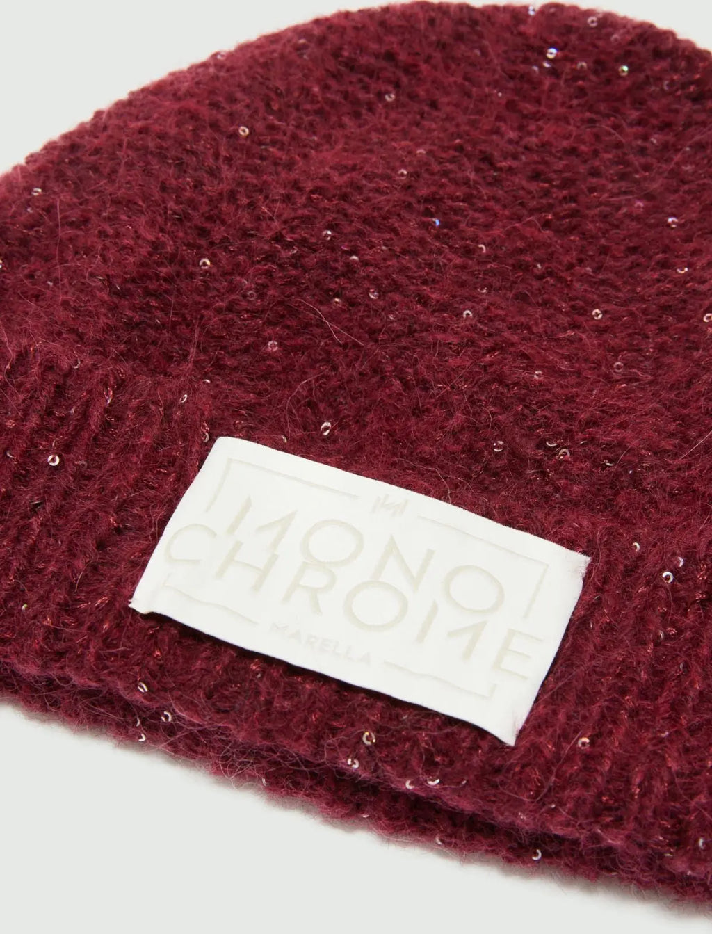 Marella Monochrome Berretto in misto cashmere con paillette Ensign AI25 Marella Monochrome