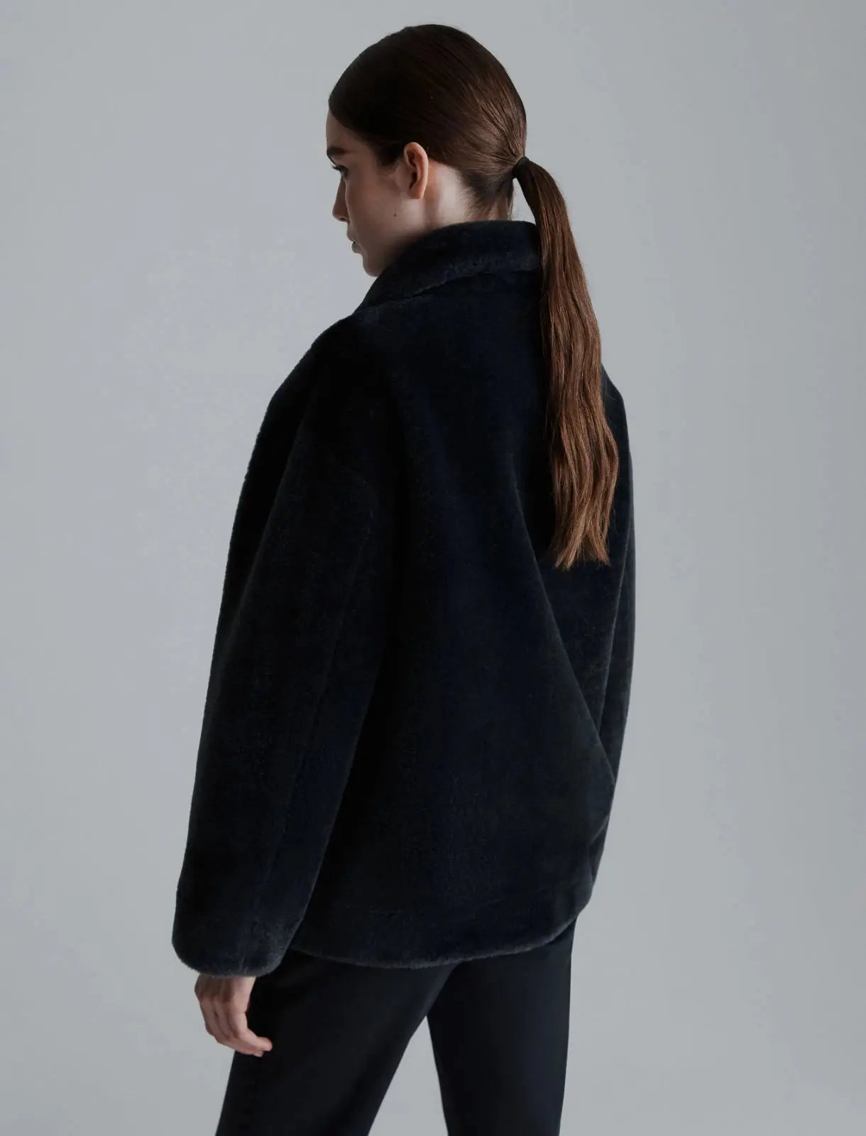 Marella Monochrome Giacca cocoon reversibile Fresa AI25 Marella Monochrome