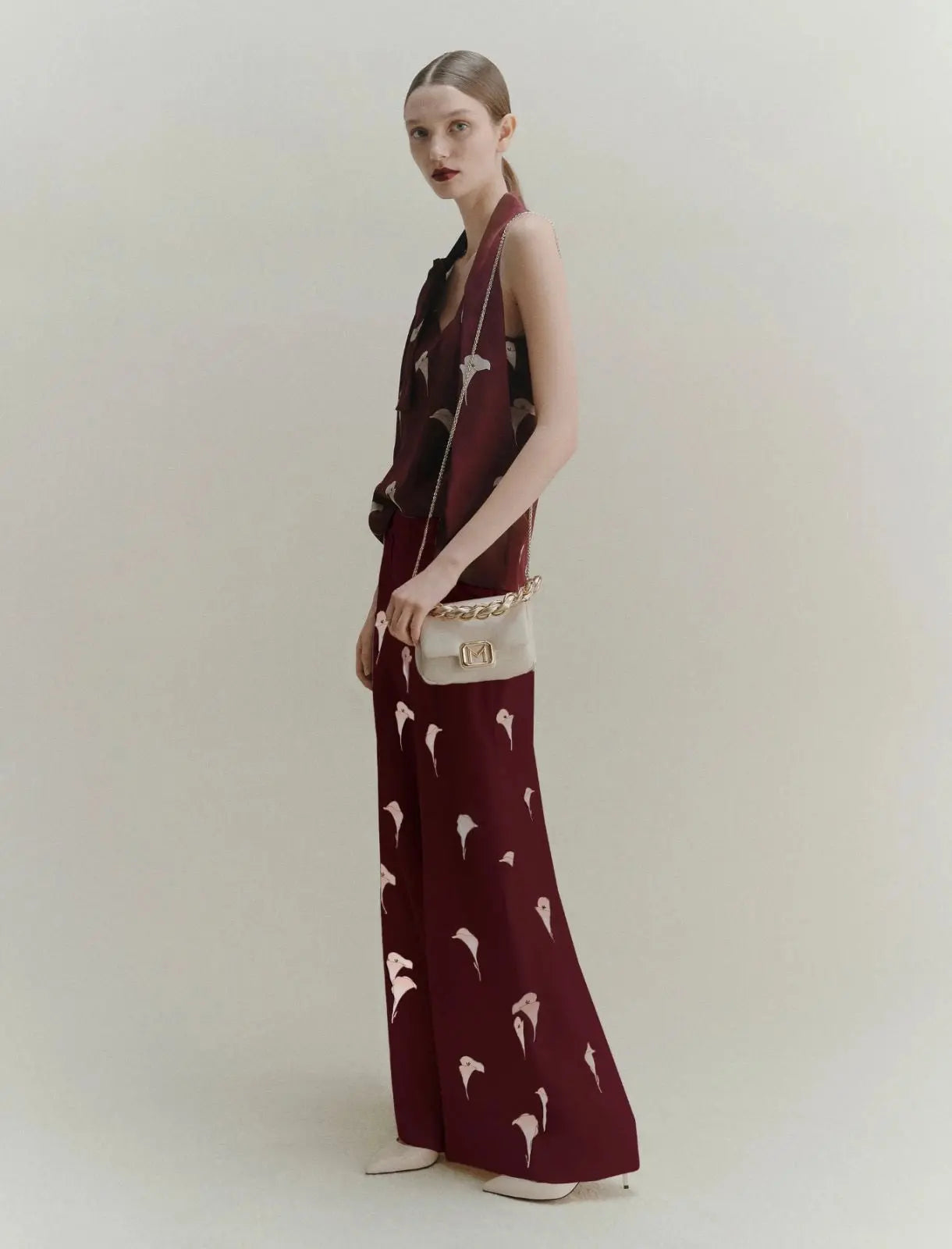 Marella Pantalone wide leg in voile Iva AI25 Marella