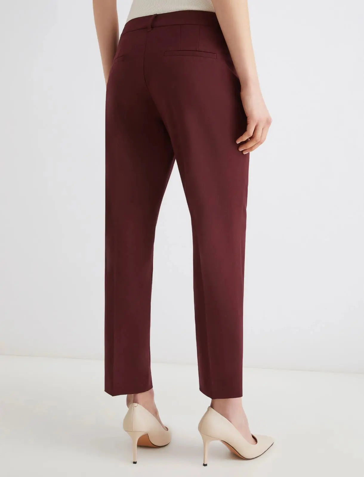 Marella Pantaloni in viscosa stretch Leccio AI25 Marella