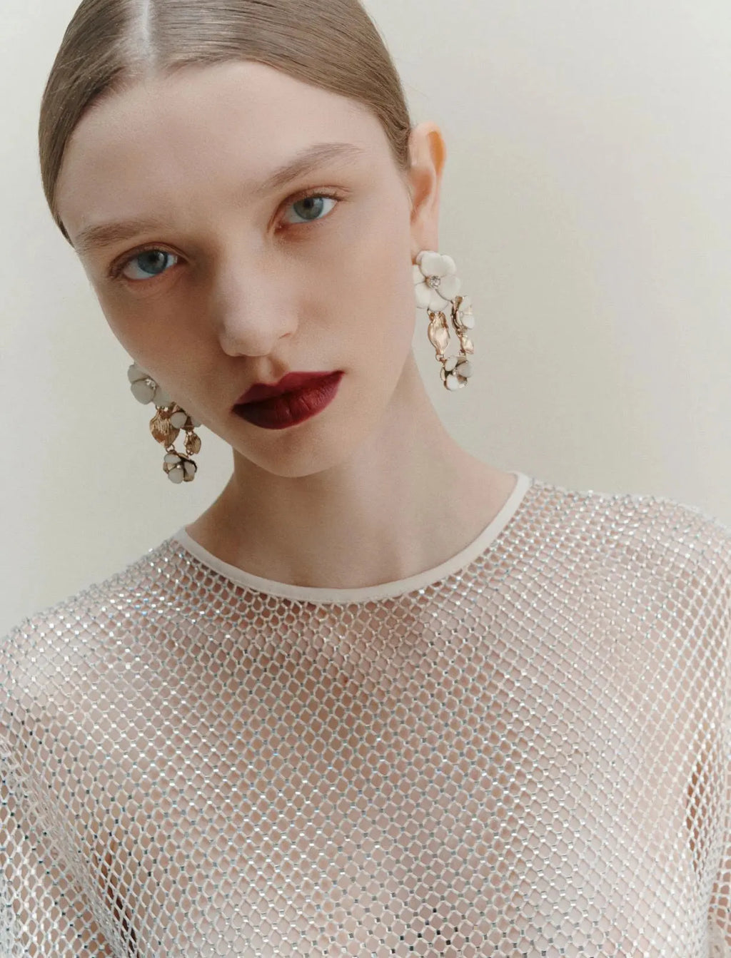 Marella T-shirt in rete con strass Lodola AI25 Marella