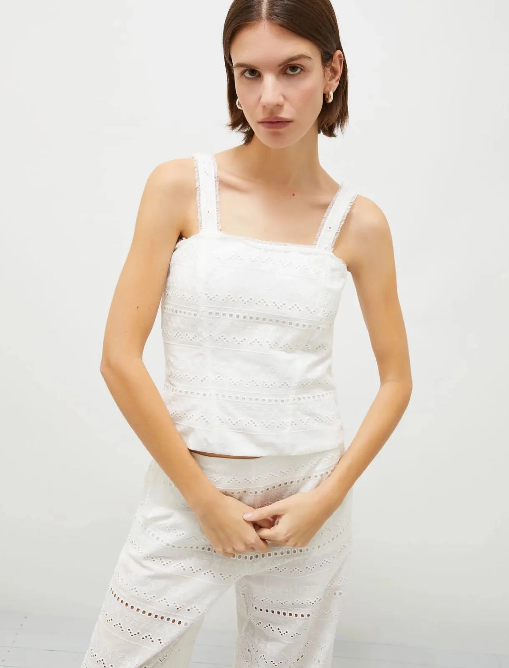 Marella Top a bustier in voile Camelot PE25 image 1