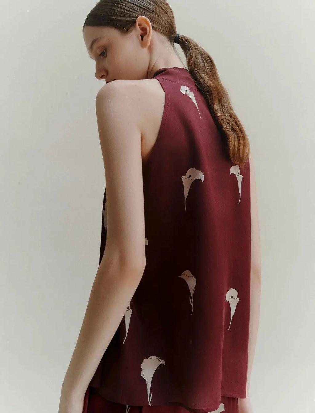 Marella Top in seta stampata Fucino AI25 Marella