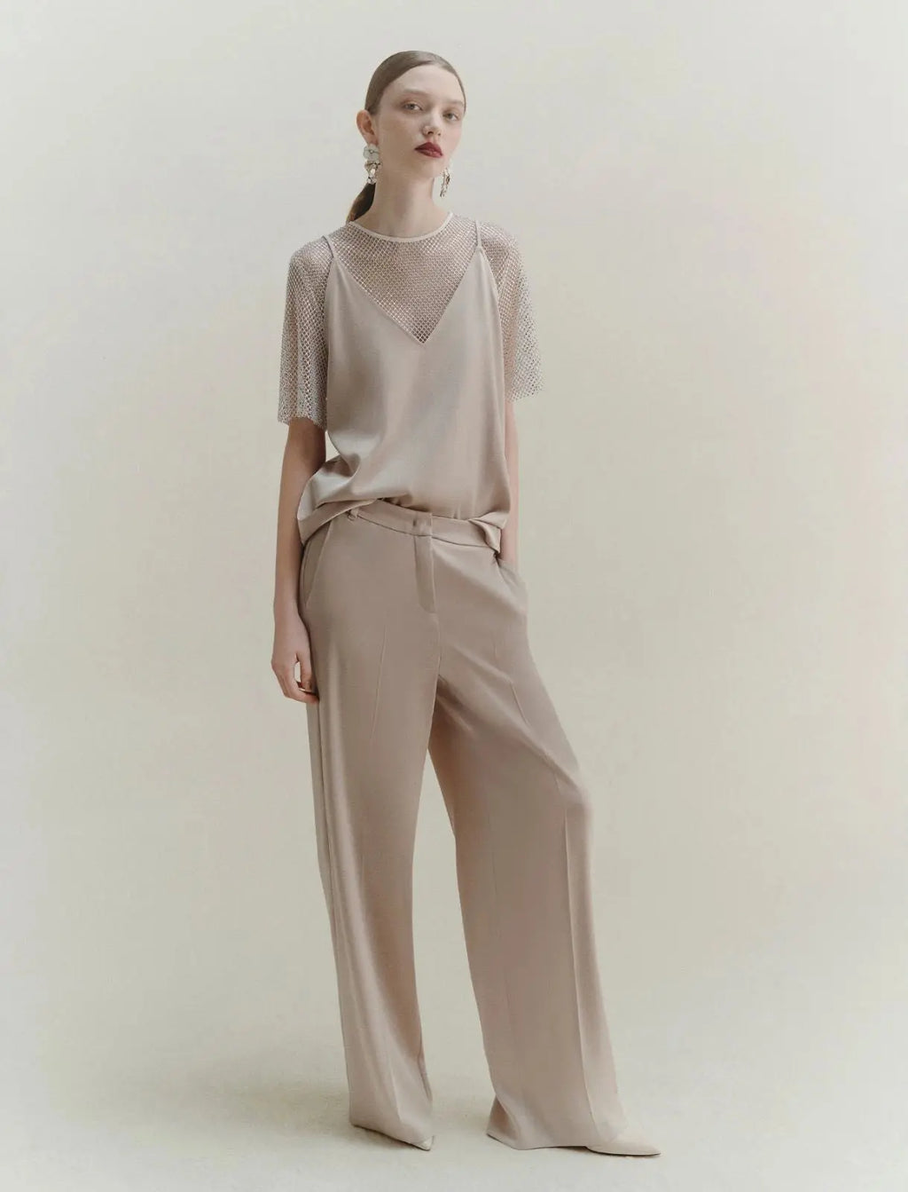 Marella Top sottoveste in satin, naturale Carso AI25 Marella