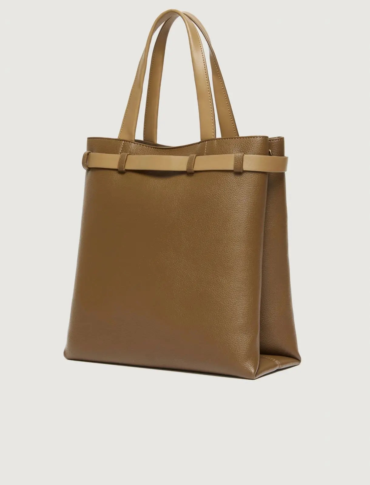 Marella Tote verticale con cintura, verde kaki Salerno AI25 Marella