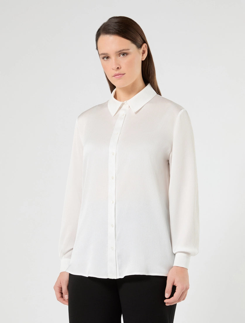Persona Marina Rinaldi Camicia in raso, bianco NNWFiabe  AI26 Persona Marina Rinaldi