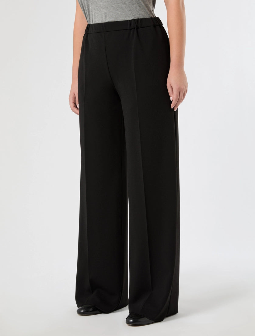 Persona Marina Rinaldi Pantaloni in scuba crêpe stretch NNWLivrea, nero AI26 Persona Marina Rinaldi