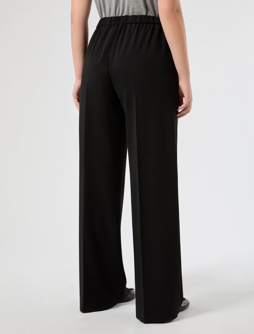 Persona Marina Rinaldi Pantaloni in scuba crêpe stretch NNWLivrea, nero AI26 Persona Marina Rinaldi