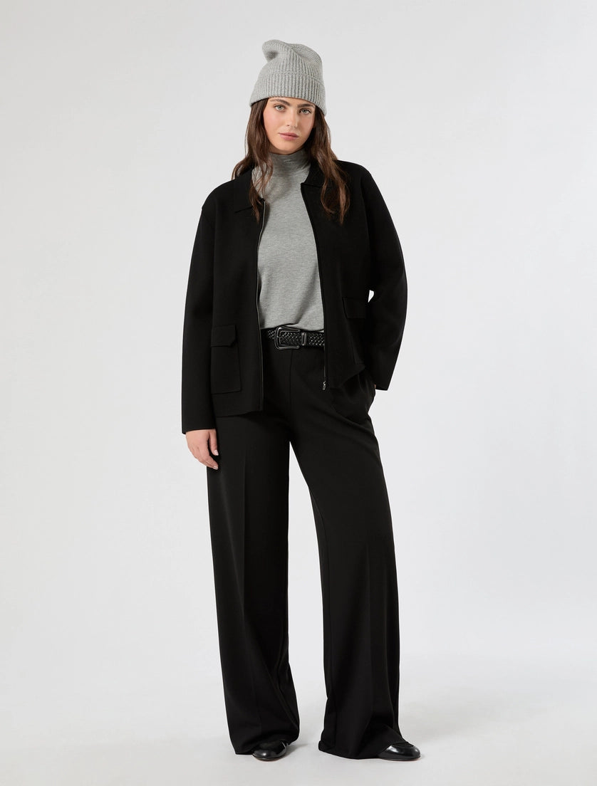 Persona Marina Rinaldi Pantaloni in scuba crêpe stretch NNWLivrea, nero AI26 Persona Marina Rinaldi