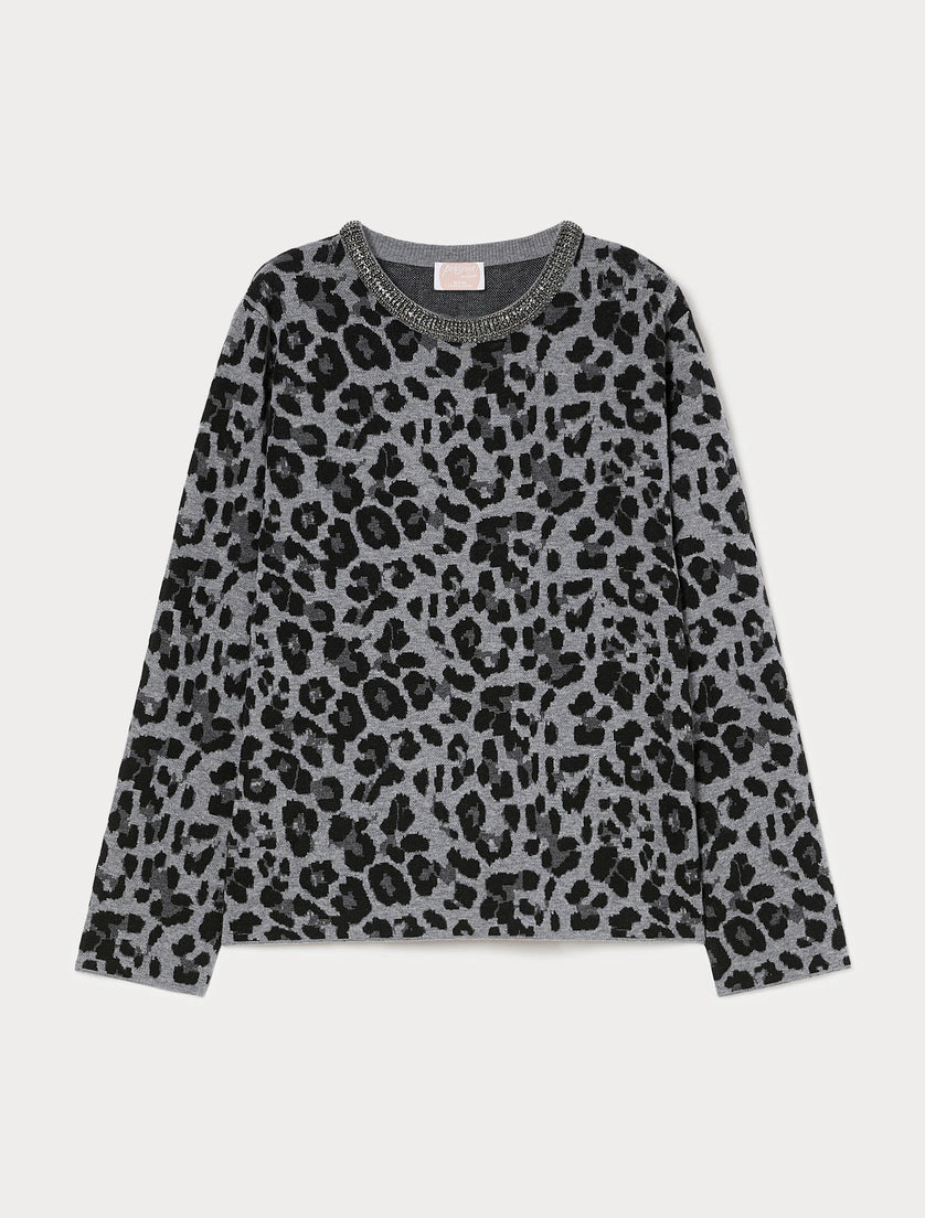 Persona Marina Rinaldi Maglia jacquard con ricamo NNWUnito AI26 Persona Marina Rinaldi