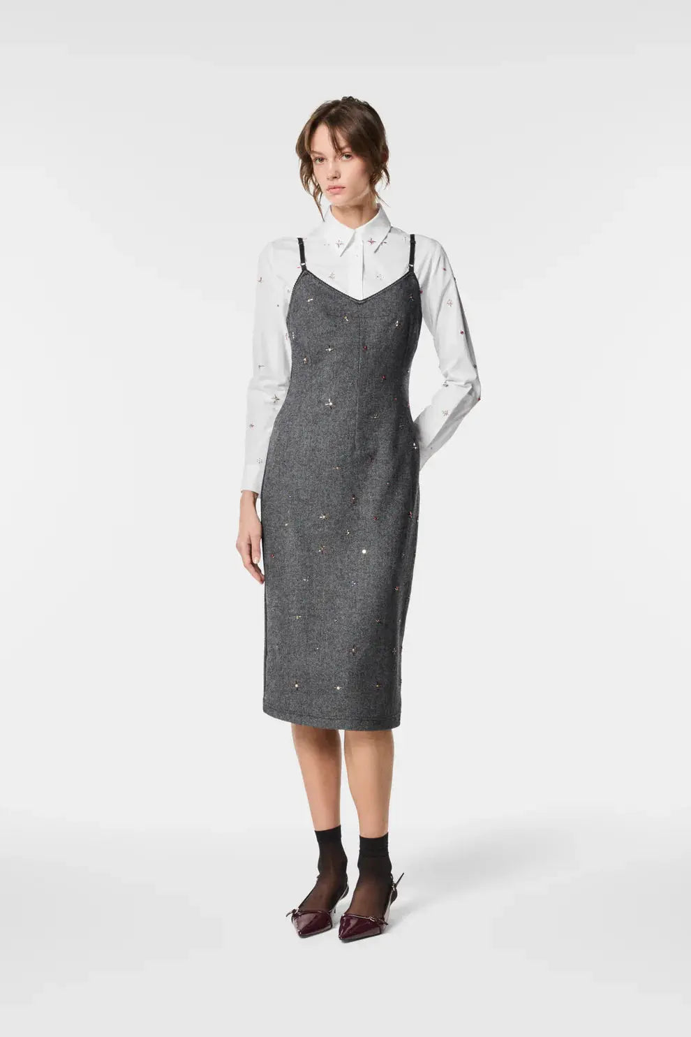 Nenette Abito tubino in tessuto resca Annet  AI25 Nenette