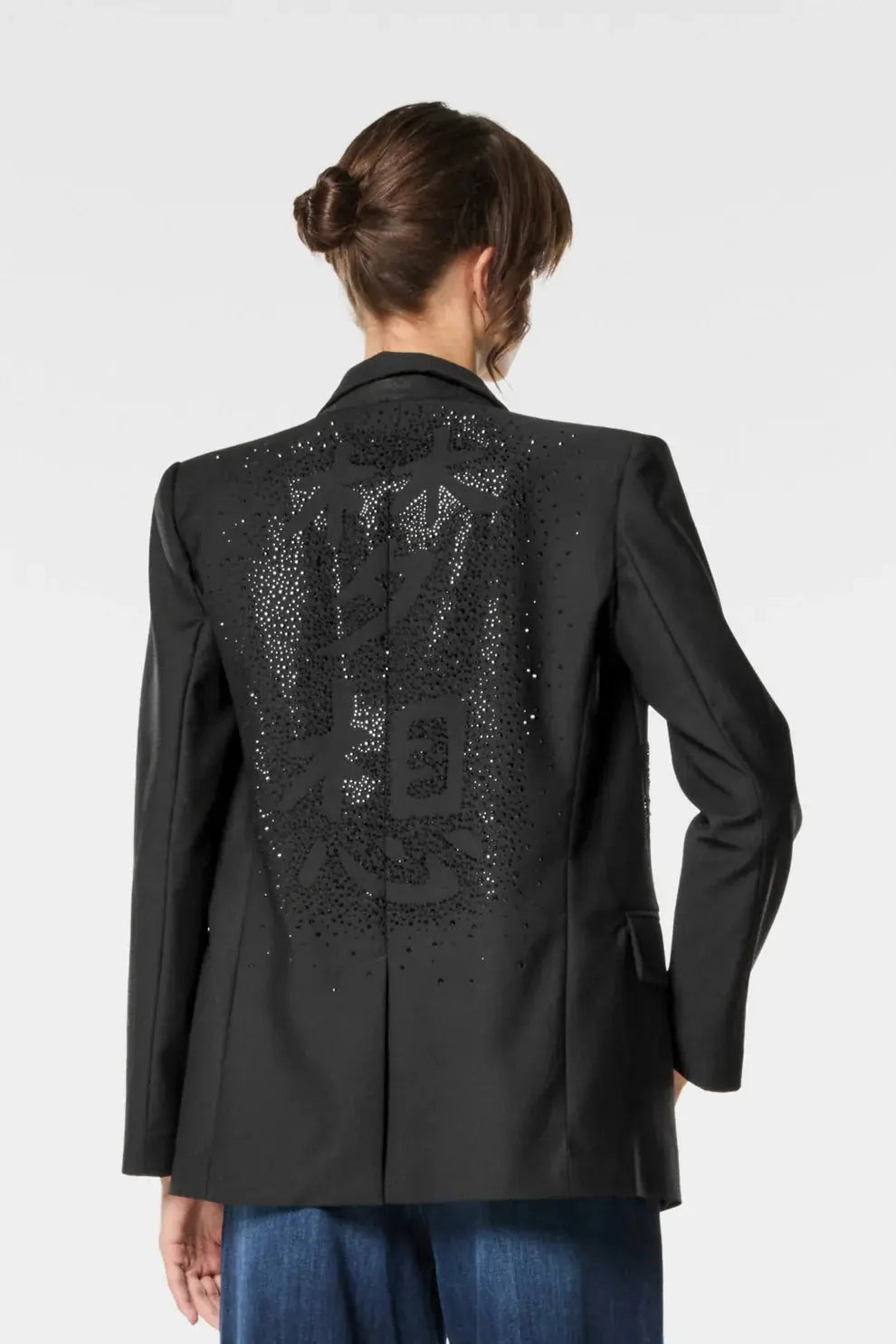 Nenette Blazer in fresco lana con inserti di strass Bless AI25 Nenette