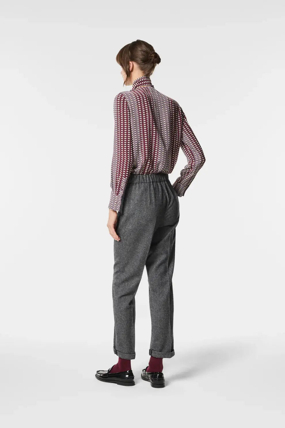 Nenette Pantalone chino tessuto maschile resca Elysi  AI25 Nenette