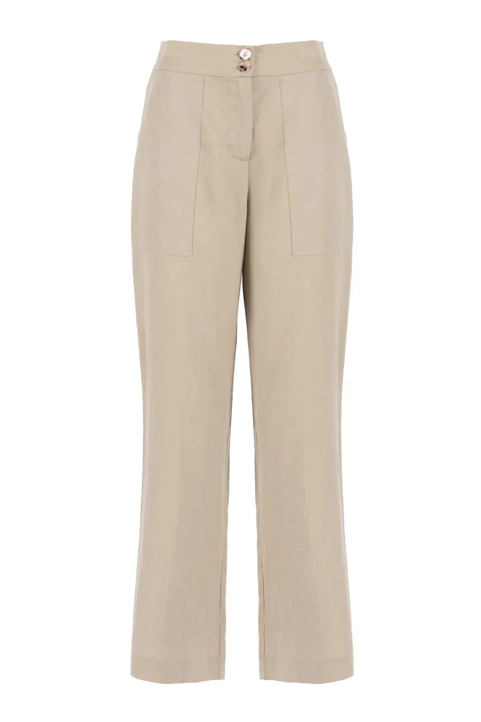 Nenette Pantalone gamba dritta in misto lino Egle PE25 image 3