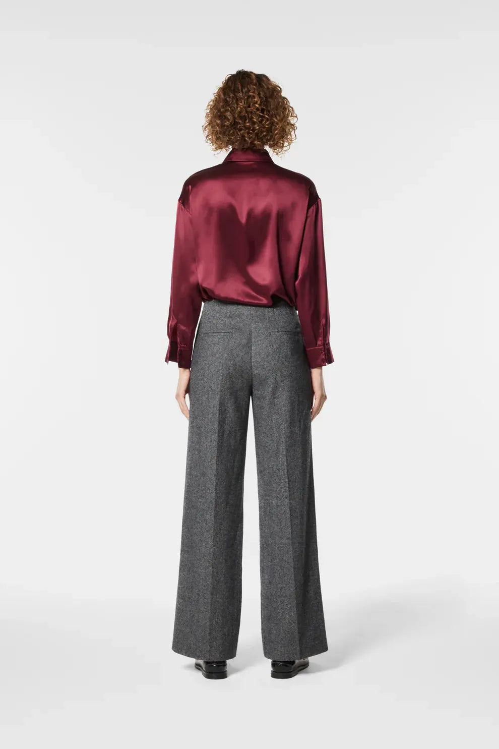 Nenette Pantalone gamba dritta tessuto maschile resca Elien AI25 Nenette