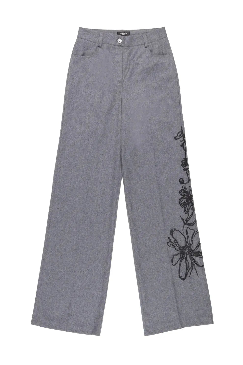 Nenette Pantalone gamba larga con ricamo Eruan  AI25 (Copia) Nenette
