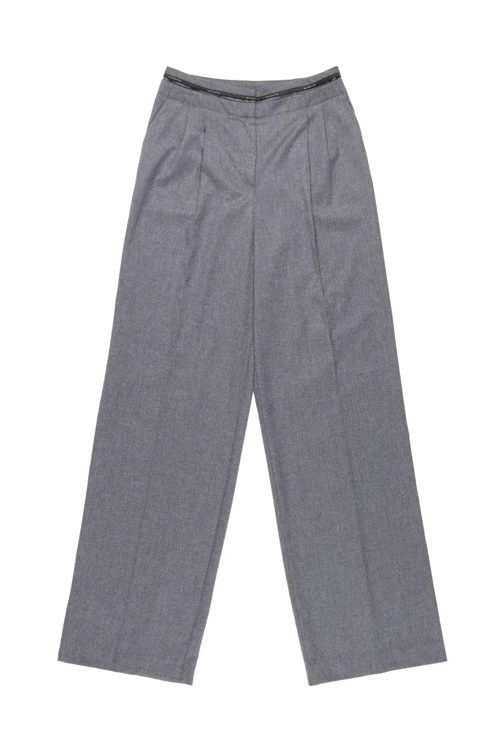 Nenette Pantalone gamba oversize tessuto fresco lana Eusebio AI25 Nenette