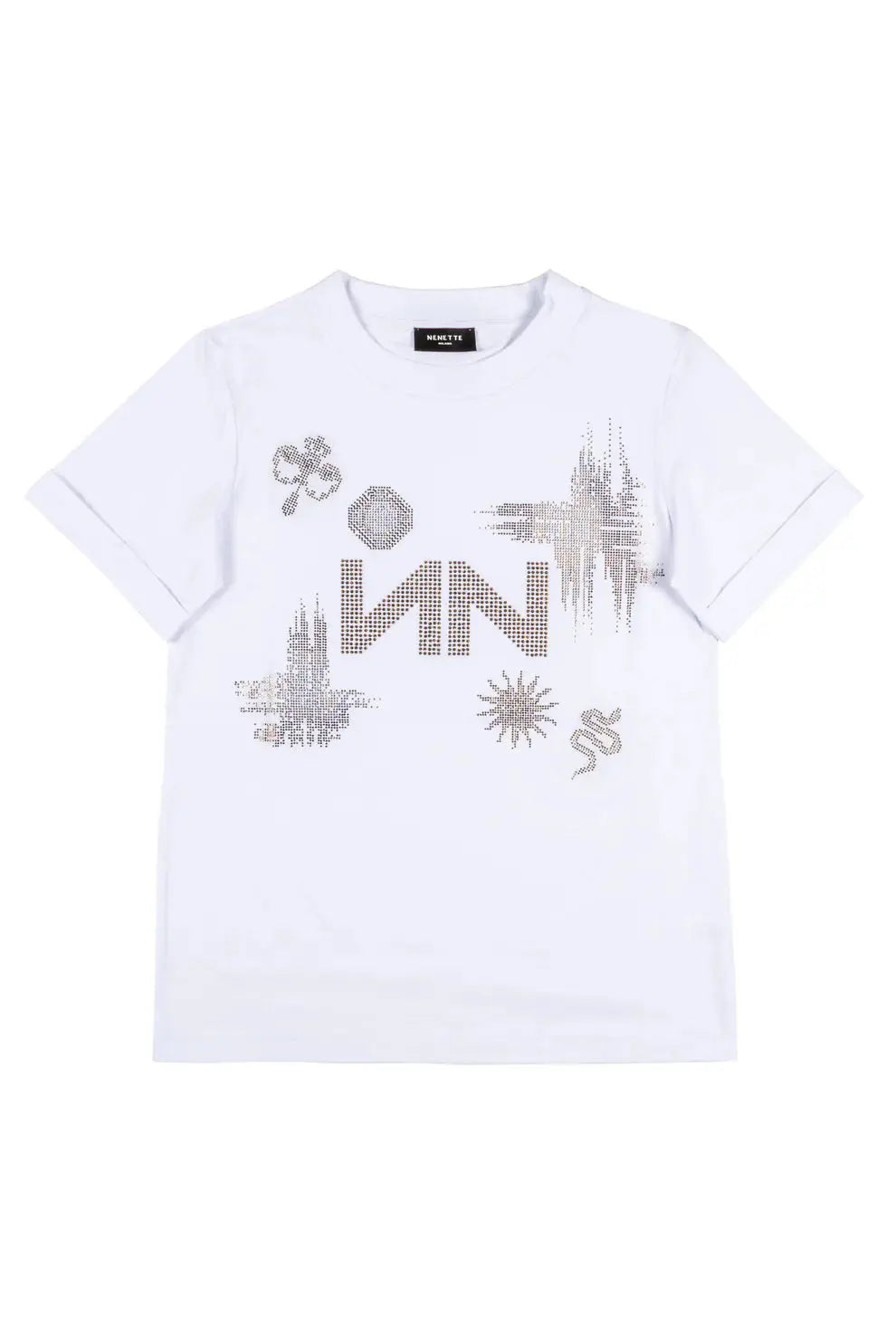 Nenette T - shirt manica corta con logo Daruto AI25 Nenette