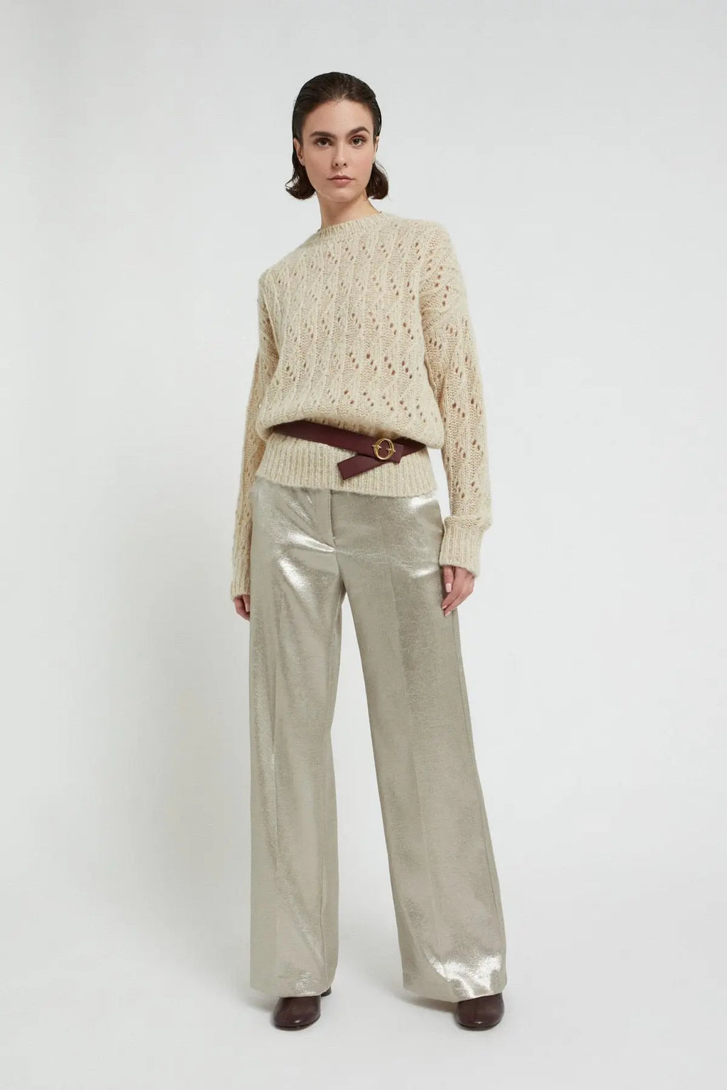 OttodAme Pantalone con effetto lucente mod. DP9901 AI25 Ottod'Ame