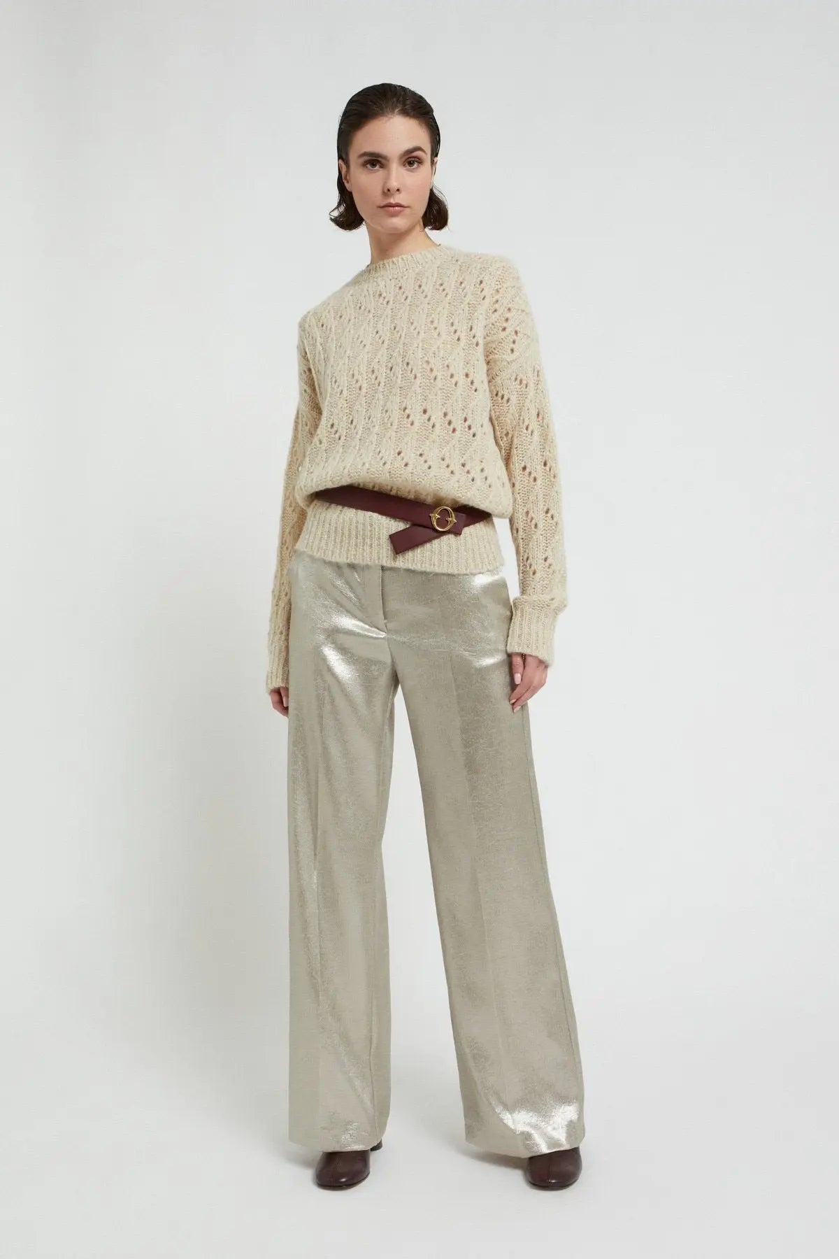 OttodAme Pantalone con effetto lucente mod. DP9901 AI25 Ottod'Ame