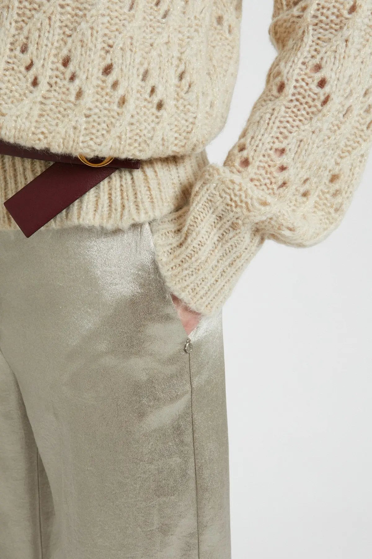 OttodAme Pantalone con effetto lucente mod. DP9901 AI25 Ottod'Ame
