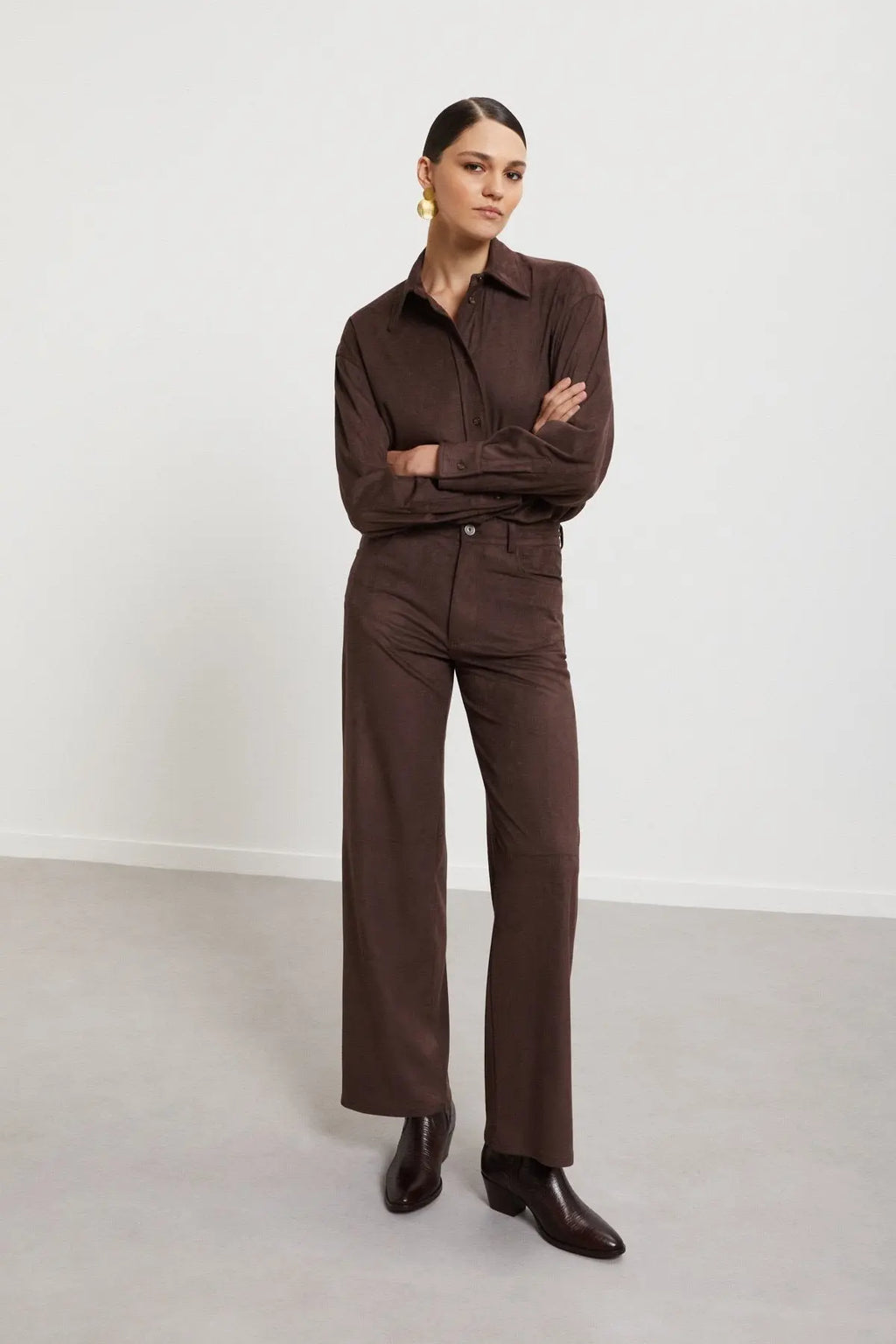 Ottod'Ame Camicia over effetto suede mod. DC5157 AI25 Ottod'Ame