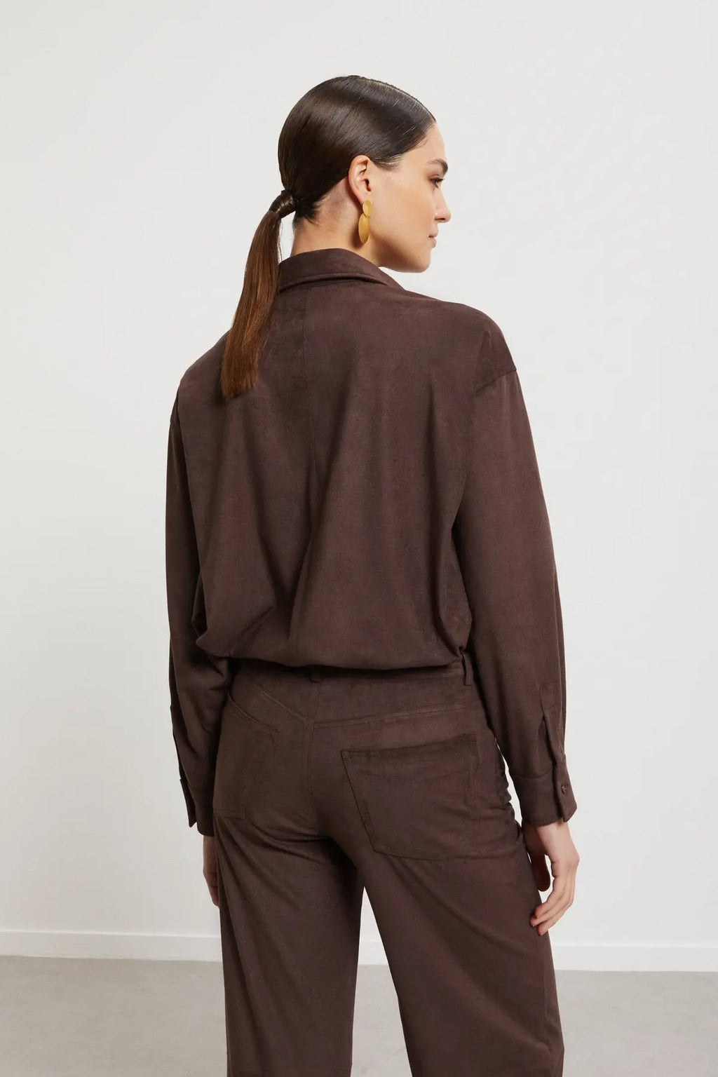 Ottod'Ame Camicia over effetto suede mod. DC5157 AI25 Ottod'Ame