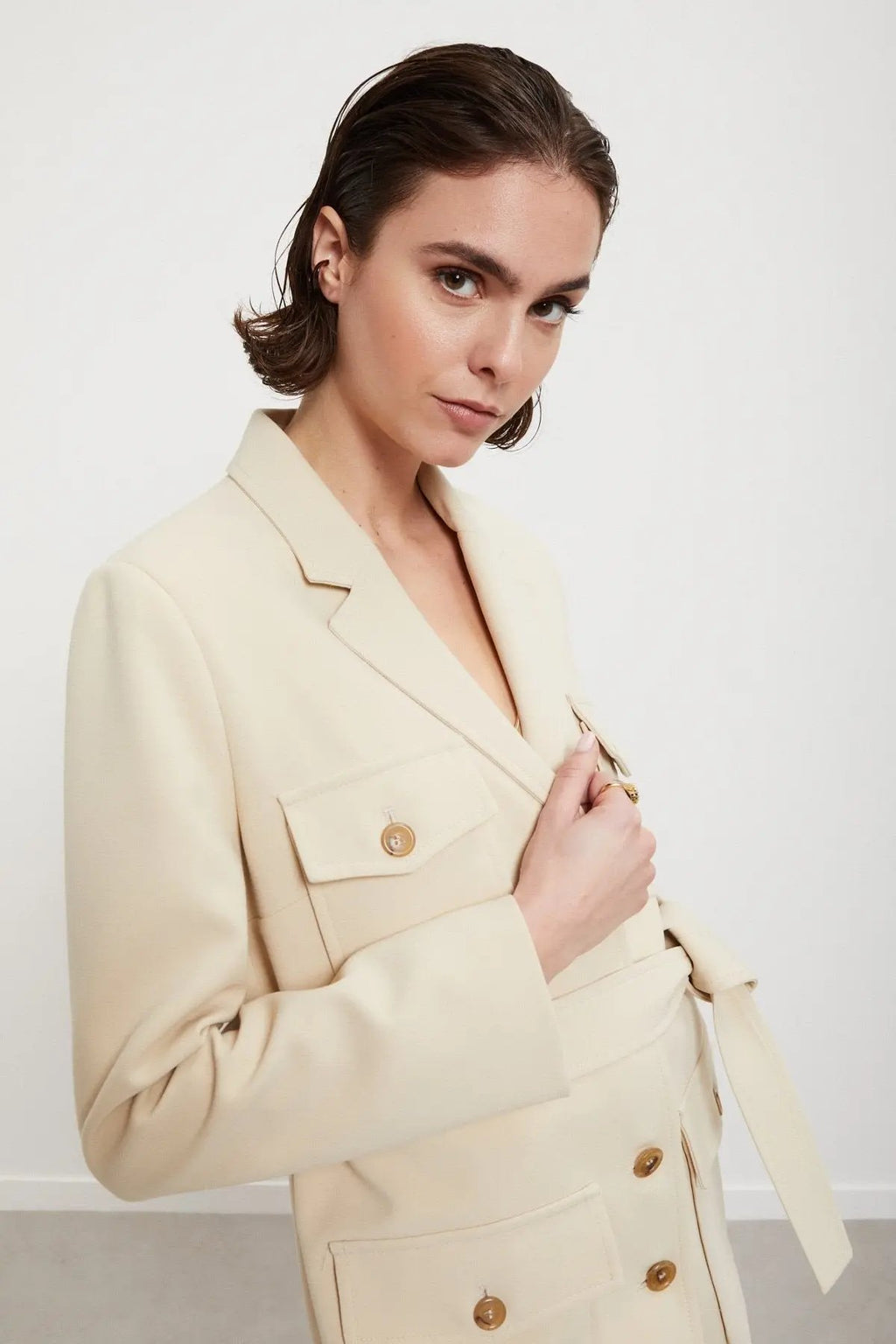 Ottod'Ame Giacca sahariana con cintura mod. DG6160  AI25 Ottod'Ame