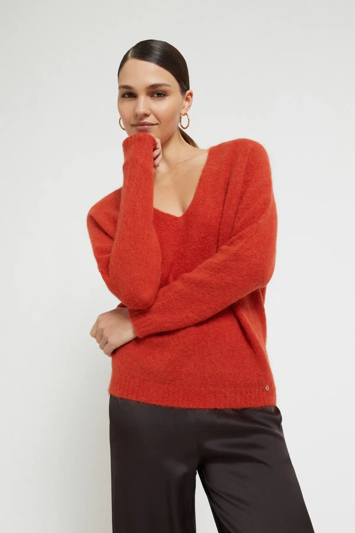 Ottod'Ame Maglia in misto lana scollo a V mod. DK9236  AI25 Ottod'Ame