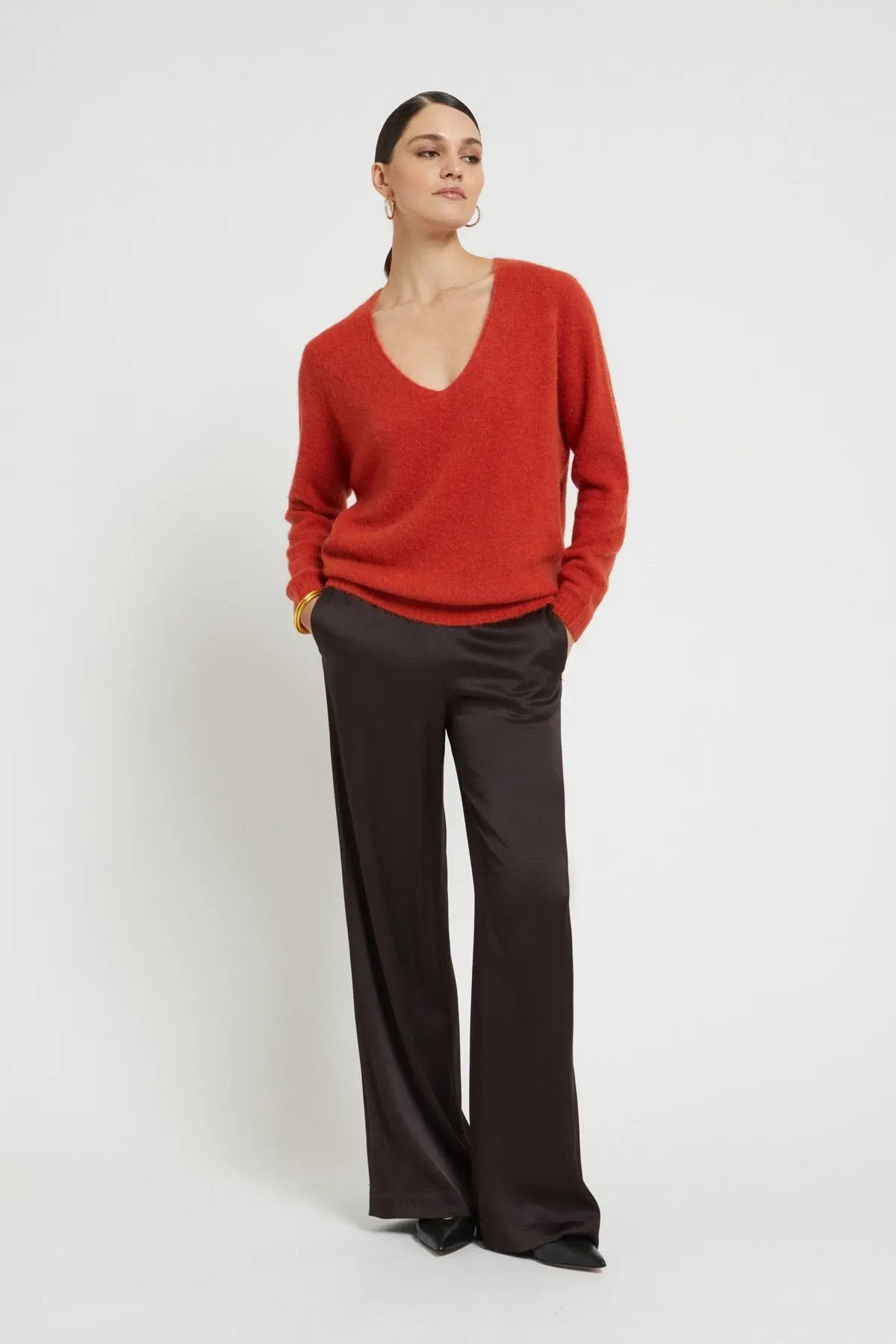 Ottod'Ame Maglia in misto lana scollo a V mod. DK9236  AI25 Ottod'Ame