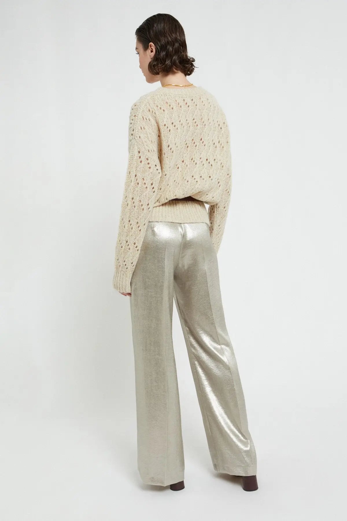 Ottod'Ame Maglia traforata con filato lurex mod. DK9245 AI25 Ottod'Ame