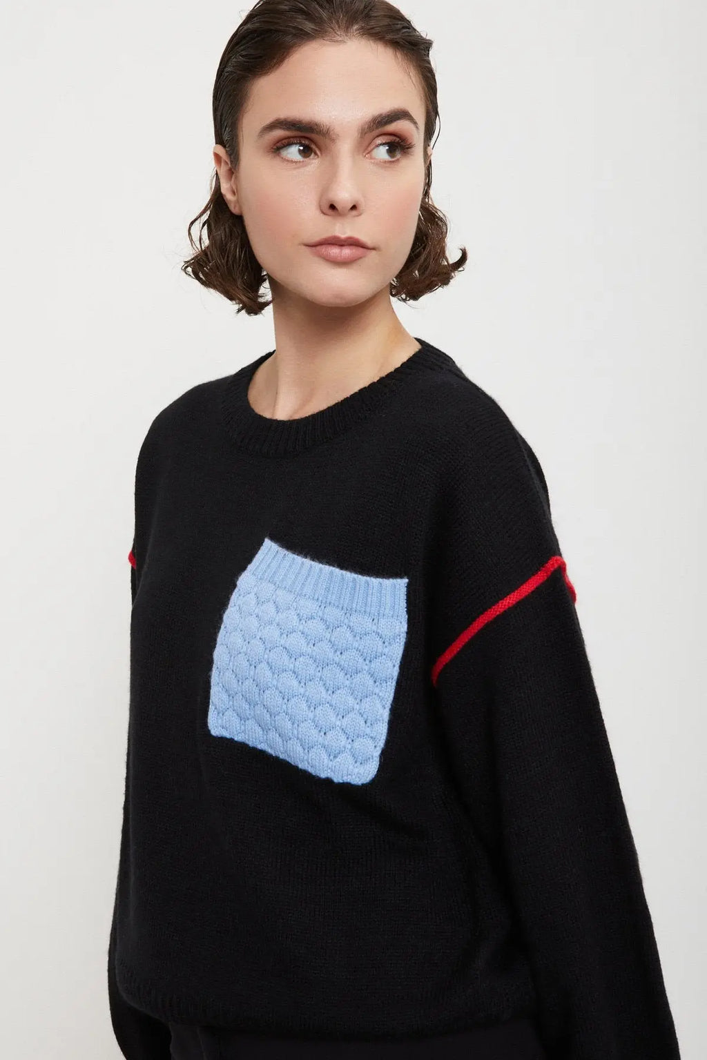 Ottod'Ame Maglione con dettagli a contrasto mod. DK9222 AI25 Ottod'Ame