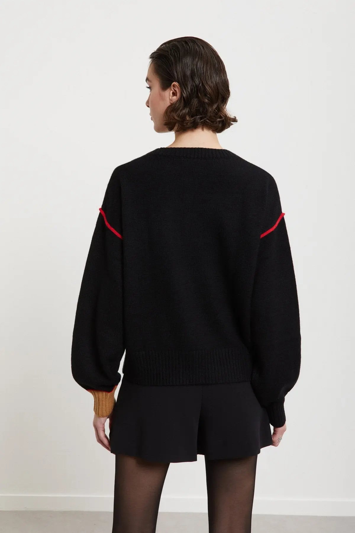 Ottod'Ame Maglione con dettagli a contrasto mod. DK9222 AI25 Ottod'Ame