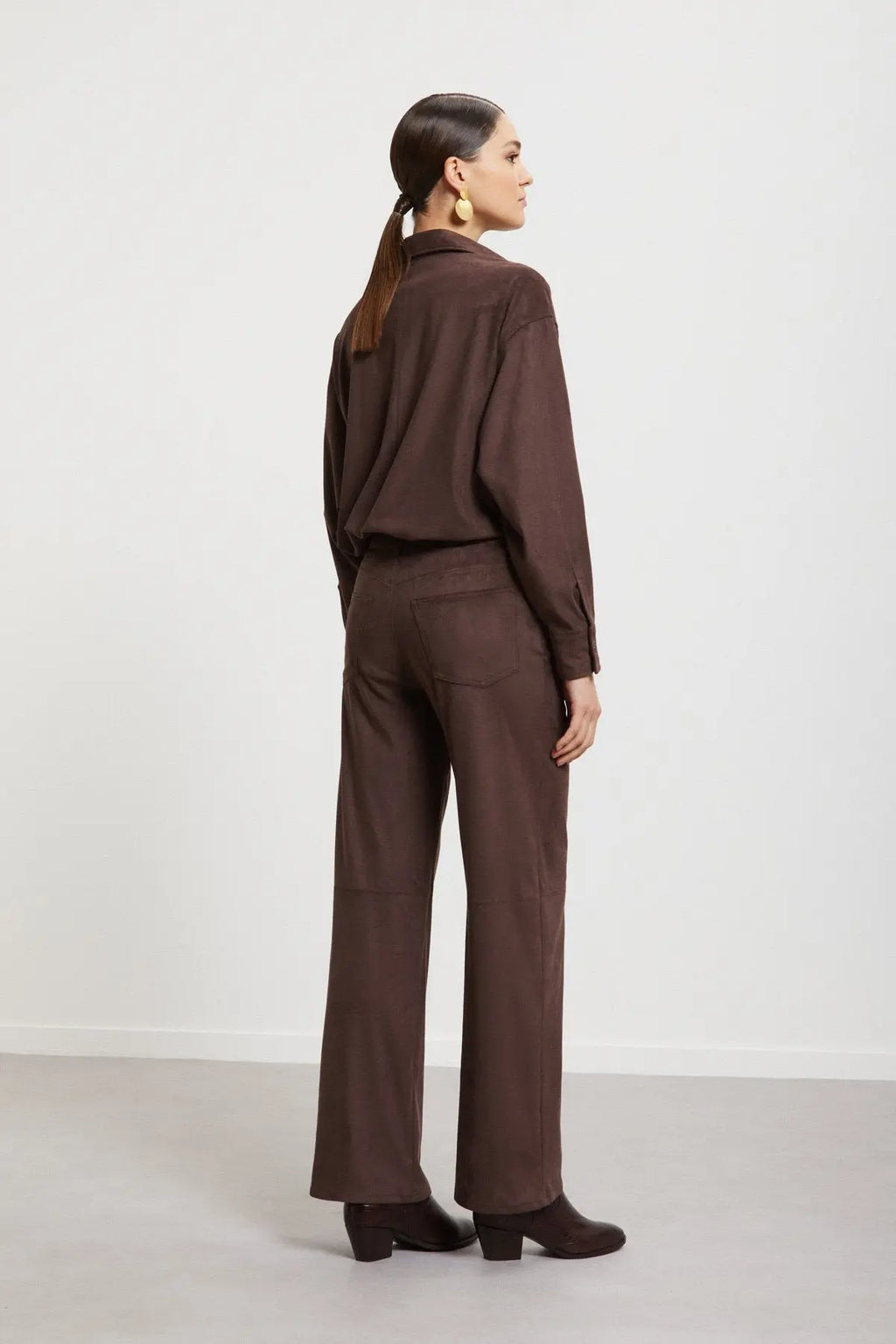 Ottod'Ame Pantalone dritto effetto suede mod. DP9861 AI25 Ottod'Ame