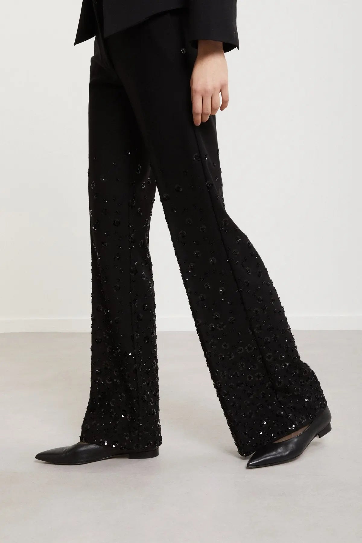 Ottod'Ame Pantalone palazzo con paillettes mod TP9927 AI25 Ottod'Ame