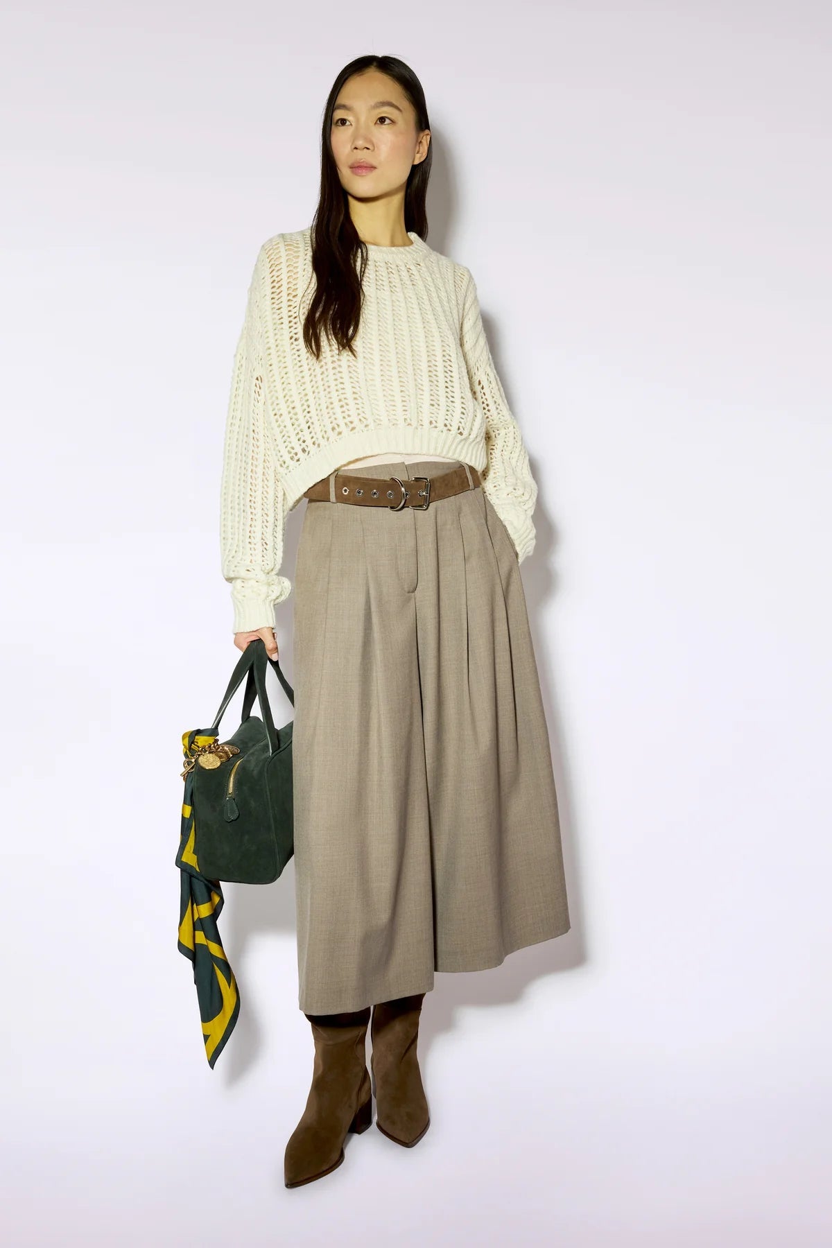 Liviana Conti Pantaloni Adam bermuda lunghi con piences F6WN74 AI26 Liviana Conti