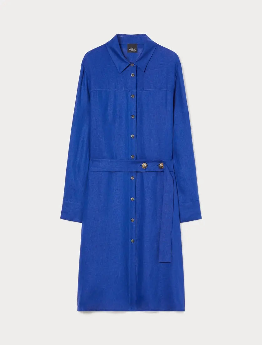 Persona by Marina Rinaldi Abito chemisier in lino Pedale PE25 image 4