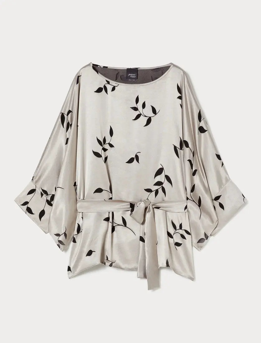 Persona by Marina Rinaldi Blusa in raso dévoré Memore AI25 image 2