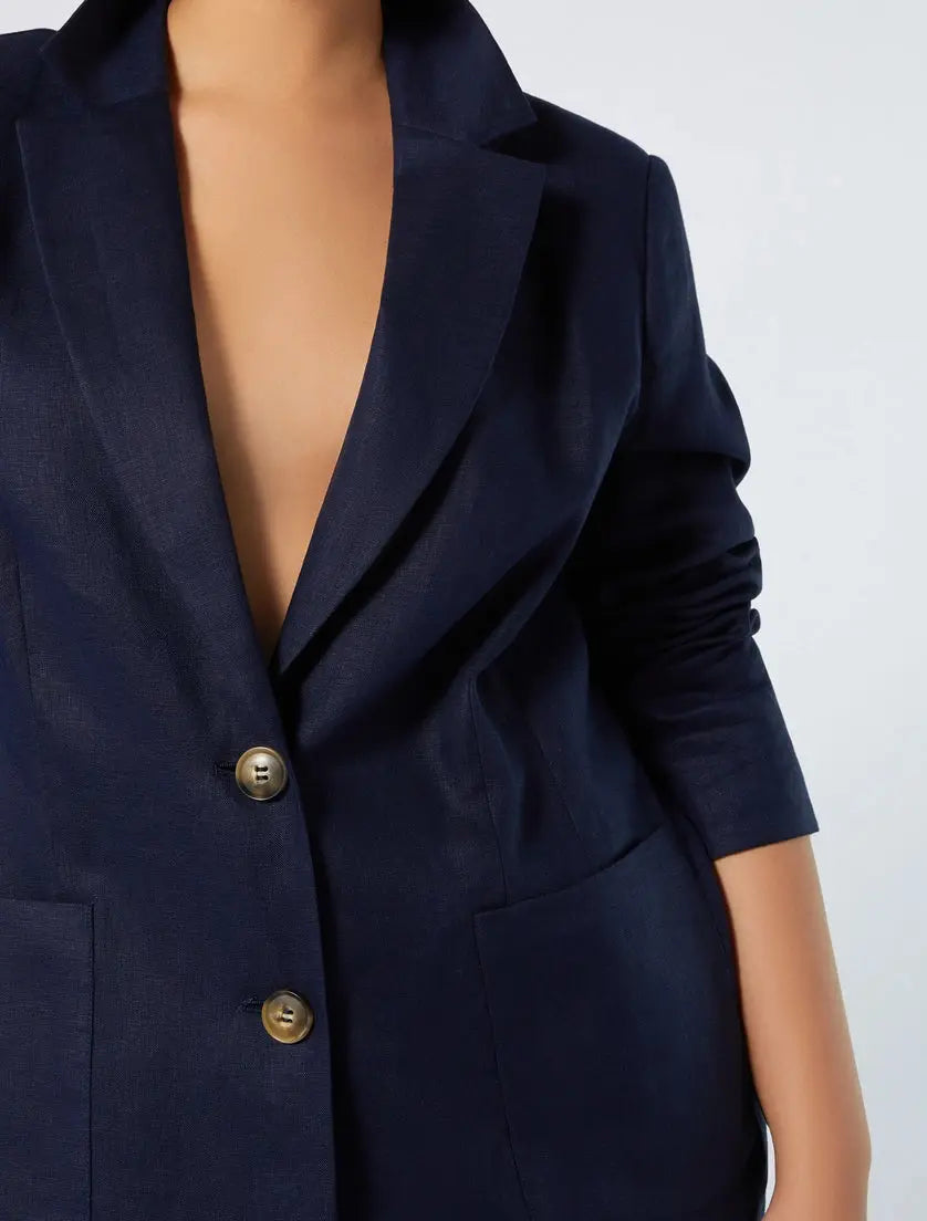 Persona by Marina Rinaldi Giacca blazer in lino Labile PE25 image 3