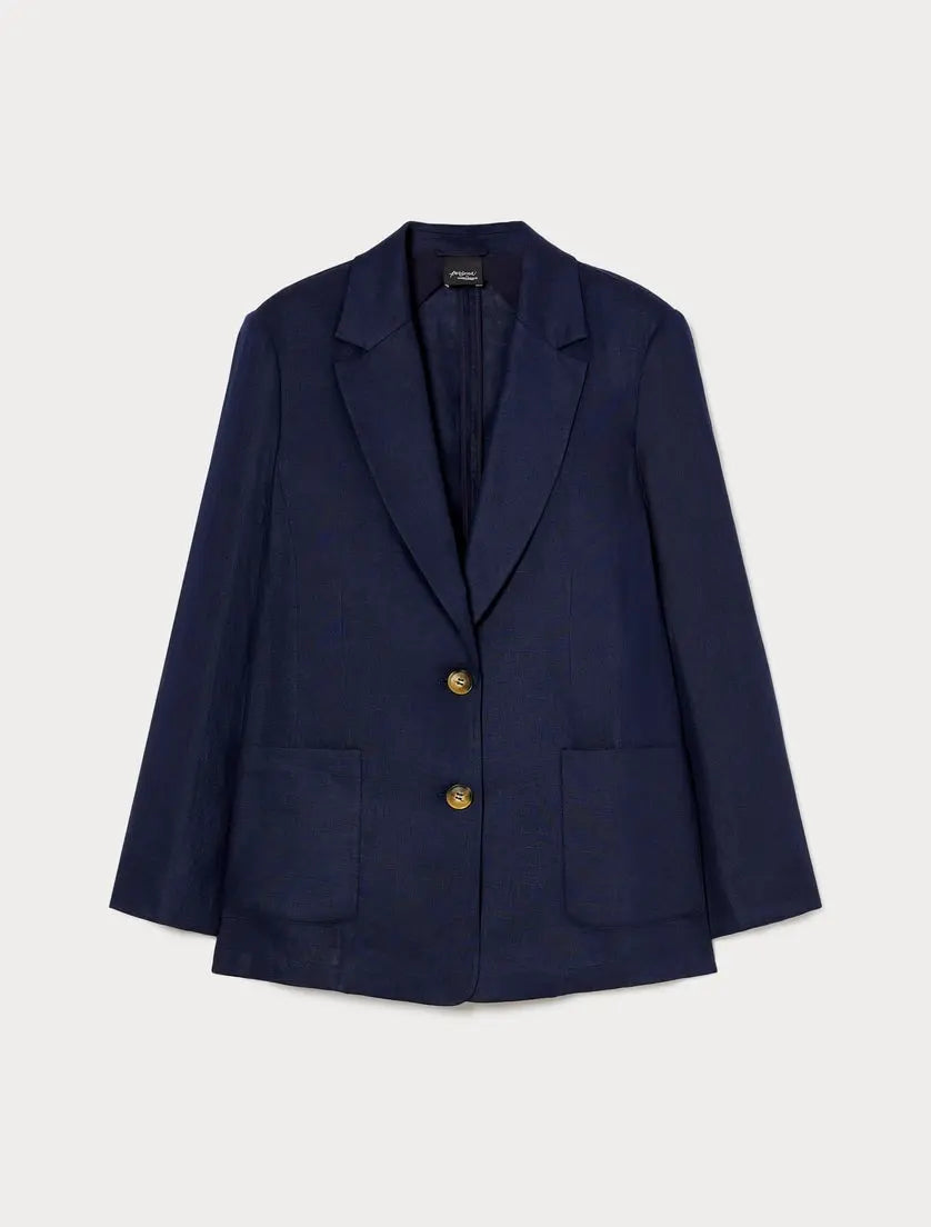 Persona by Marina Rinaldi Giacca blazer in lino Labile PE25 image 4