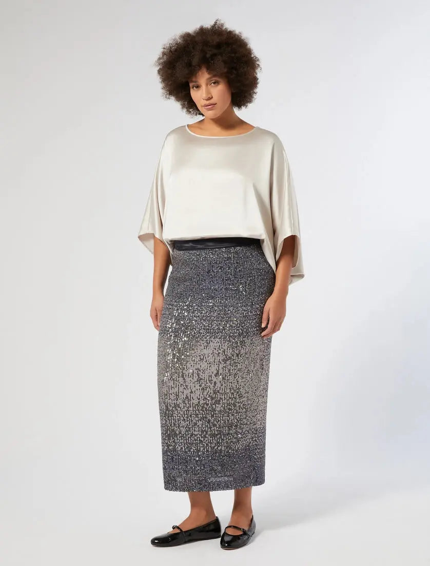 Persona by Marina Rinaldi Gonna in paillettes sfumate Paraggi AI25 image 1