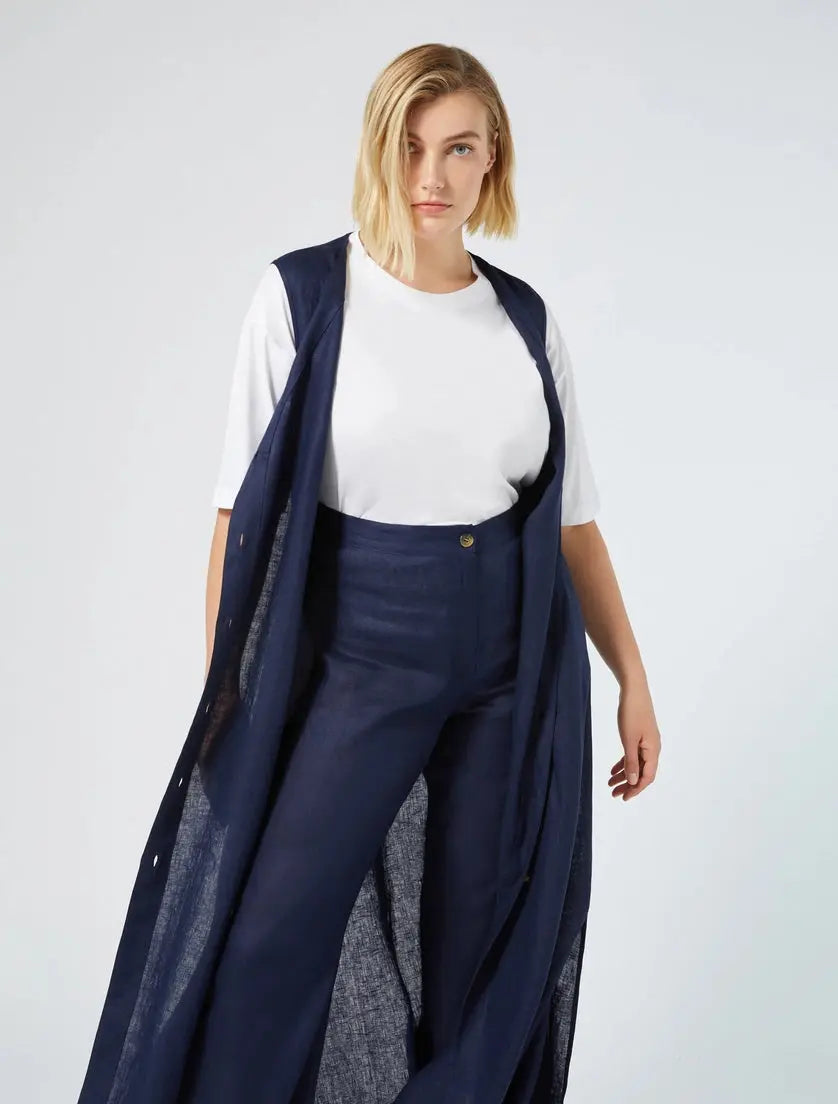 Persona by Marina Rinaldi Pantaloni in lino Viale PE25 image 3