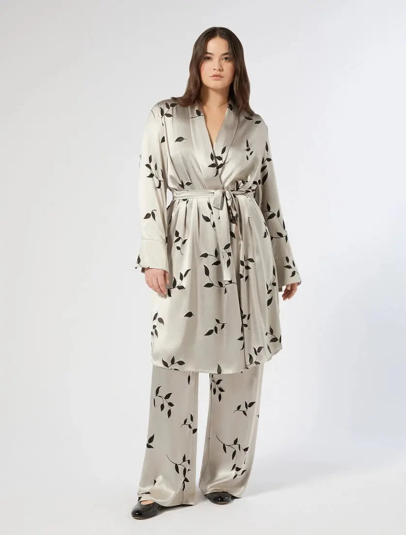 Persona by Marina Rinaldi Pantaloni in raso dévoré Teramo AI25 image 1